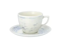 WYPRZEDAŻ! CHODZIEŻ CITY CT22 BORÓWKOWY KREM Serwis kawowy 24 el / 12 osób / porcelana