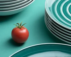 WYPRZEDAŻ! CHODZIEŻ CITY CT32 SZAŁWIA Serwis obiadowy 18 el / 6 osób / porcelana