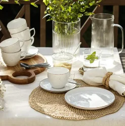 WYPRZEDAŻ! CHODZIEŻ CITY CT02 ŻYWIOŁY Komplet 6 spodków 15,7 cm do filiżanek / porcelana