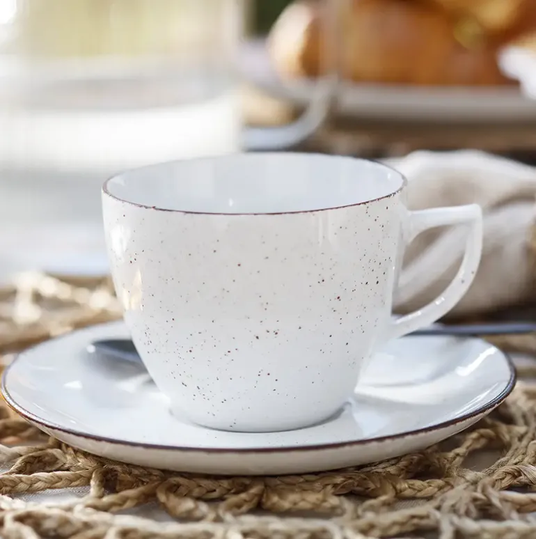 WYPRZEDAŻ! CHODZIEŻ CITY CT00 ŻYWIOŁY Komplet 6 spodków 15,7 cm do filiżanek / CHŁODNY POWIEW / porcelana