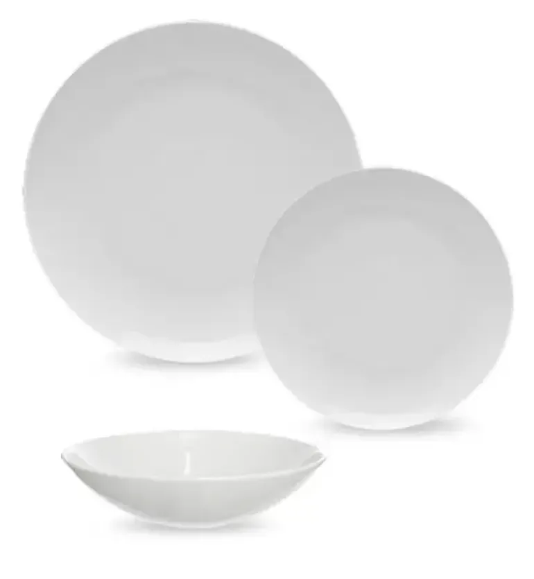 WYPRZEDAŻ! DOMINO Z-N Zestaw 2 talerzy dla 1 osoby / porcelana