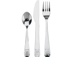 WYPRZEDAŻ! EH EXCELLENT HOUSEWARE Komplet sztućców dla dzieci 3 elementy / stal nierdzewna / Koopman