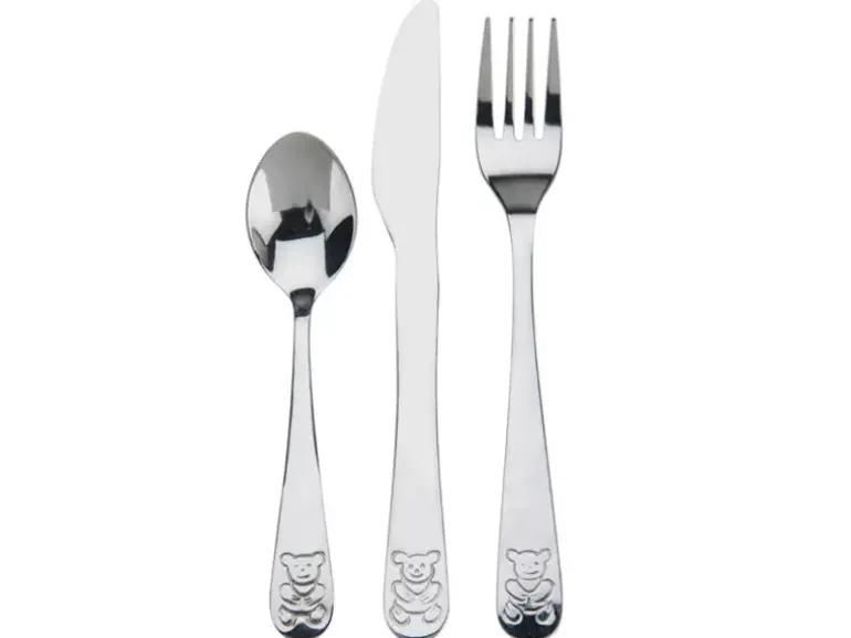WYPRZEDAŻ! EH EXCELLENT HOUSEWARE Komplet sztućców dla dzieci 3 elementy / stal nierdzewna / Koopman