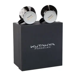 WYPRZEDAŻ! KUTAHYA TOLEDO 12 Komplet dwóch filiżanek ze spodkami 200 ml / porcelana