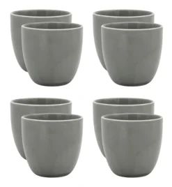 WYPRZEDAŻ! LUBIANA BILL | K1 Kubek 300 ml bez ucha | szary | porcelana x 6 SZT.