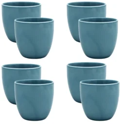 WYPRZEDAŻ! LUBIANA BILL | K6 Kubek 300 ml bez ucha | turkus | porcelana x 6 SZT.