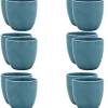 WYPRZEDAŻ! LUBIANA BILL | K6 Kubek 300 ml bez ucha | turkus | porcelana x 12 SZT.