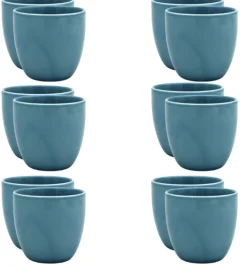 WYPRZEDAŻ! LUBIANA BILL | K6 Kubek 300 ml bez ucha | turkus | porcelana x 12 SZT.