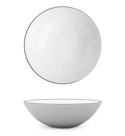 WYPRZEDAŻ! LUBIANA BOSS "WAZA WA-150 CZARNY RANT" Zestaw 6 talerzy głębokich / porcelana