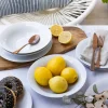 WYPRZEDAŻ! LUBIANA ETO MODERN BIAŁY Serwis obiadowy 54 el / 18 osób / porcelana dekorowana