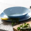WYPRZEDAŻ! LUMINARC DIWALI LIGHT BLUE Komplet 3 talerzy dla 1 osoby / szkło hartowane