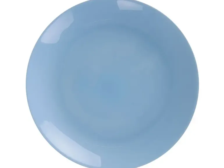 WYPRZEDAŻ! LUMINARC DIWALI LIGHT BLUE Komplet 3 talerzy dla 1 osoby / szkło hartowane