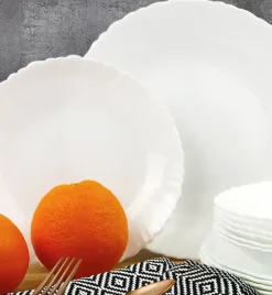 WYPRZEDAŻ! LUMINARC OPAL MUSZELKA Talerz deserowy 19 cm / szkło