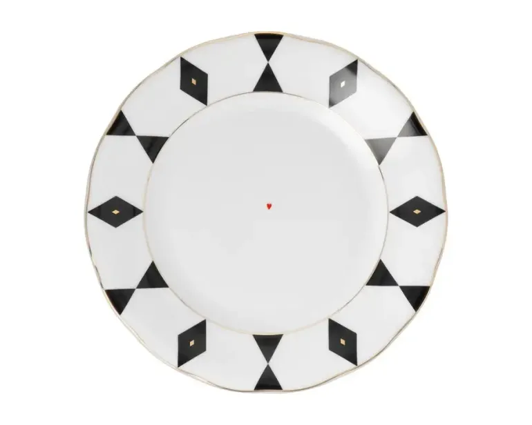 WYPRZEDAŻ! ĆMIELÓW ALASKA G539 DAMA KIER Talerz płytki deserowy 19 cm / porcelana