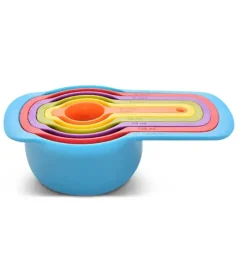 WYPRZEDAŻ! MOHIT Komplet kolorowych miarek kuchennych 6 elementów, 250 ml - 7,5 ml