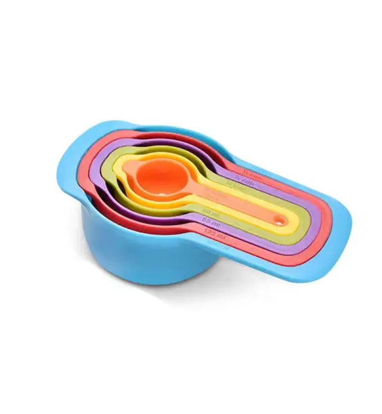 WYPRZEDAŻ! MOHIT Komplet kolorowych miarek kuchennych 6 elementów, 250 ml - 7,5 ml