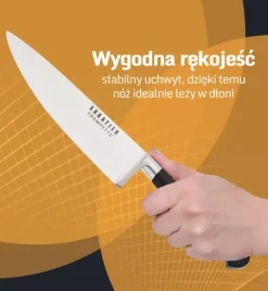 WYPRZEDAŻ! RICHARDSON SHEFFIELD Noże kuchenne Sabatier trompette 5 el w bloku / nitowana rękojeść / stal nierdzewna