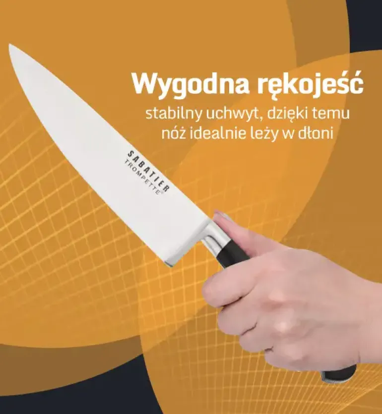 WYPRZEDAŻ! RICHARDSON SHEFFIELD Noże kuchenne Sabatier trompette 5 el w bloku / nitowana rękojeść / stal nierdzewna