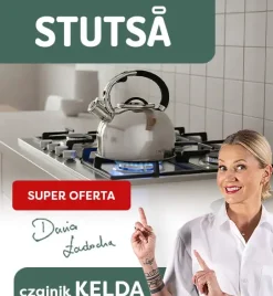 WYPRZEDAŻ! STUTSA KELDA Czajnik 3 L ze stali nierdzewnej / indukcja