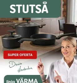 WYPRZEDAŻ! STUTSA VARMA Garnek 2,5 L z pokrywką 20 cm / nieprzywierająca powłoka non stick