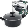 WYPRZEDAŻ! STUTSA VARMA Garnek 4 L z pokrywką 24 cm / nieprzywierająca powłoka non stick