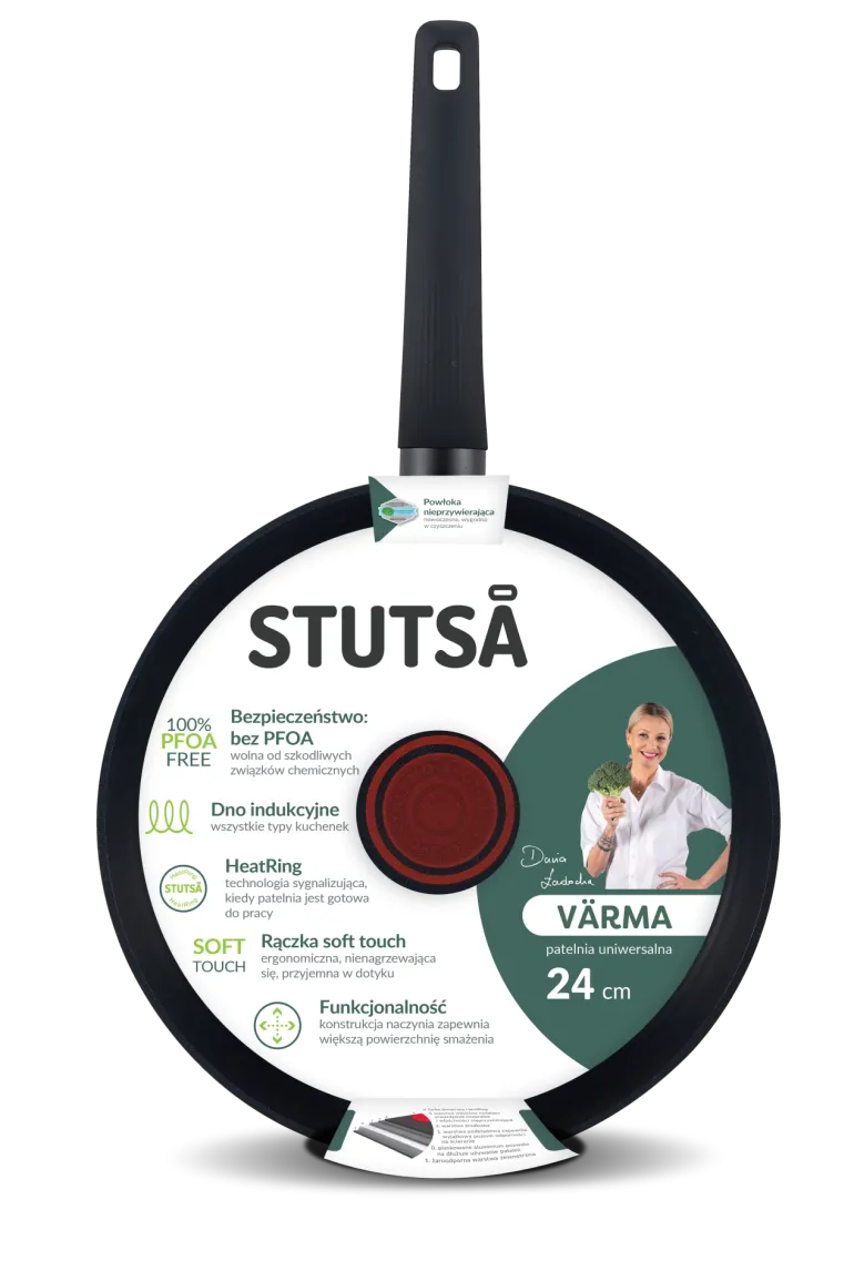 WYPRZEDAŻ! STUTSA VARMA Patelnia 24 cm HeatRing / nieprzywierająca powłoka non stick