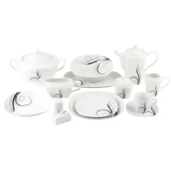 WYPRZEDAŻ! TADAR Dolce Vita Komplet 3 spodków pod filiżankę / porcelana
