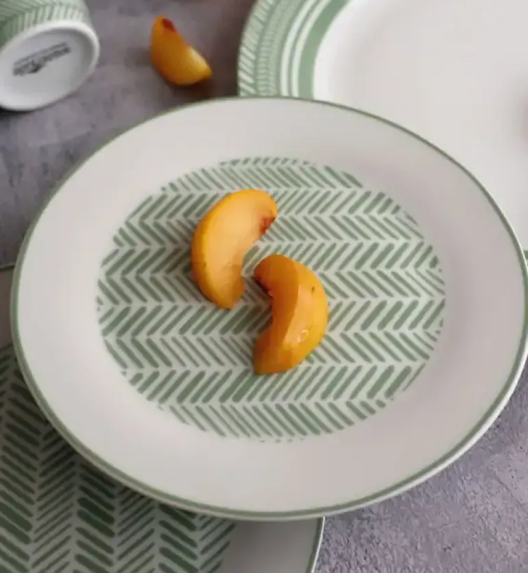 WYPRZEDAŻ! WATERSIDE SAGE HERRINGBONE Serwis obiadowo-kawowy 32 el / 8 osób / porcelana