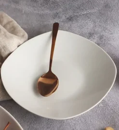 WYPRZEDAŻ! WATERSIDE SIMPLY WHITE komplet 6 talerzy dla 2 osób / porcelana