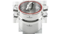 WYPRZEDAŻ! ZWIEGER KLASSIKER Komplet garnków z pokrywkami 10 el / stal nierdzewna SS 304 / BRAK POKRYWKI 18 CM W KOMPLECIE
