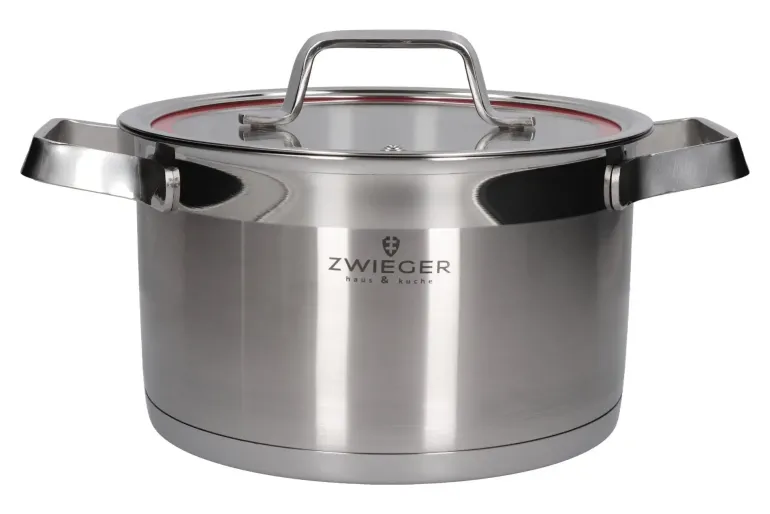 WYPRZEDAŻ! ZWIEGER KLASSIKER Komplet garnków z pokrywkami 10 el / stal nierdzewna SS 304 / BRAK POKRYWKI 18 CM W KOMPLECIE