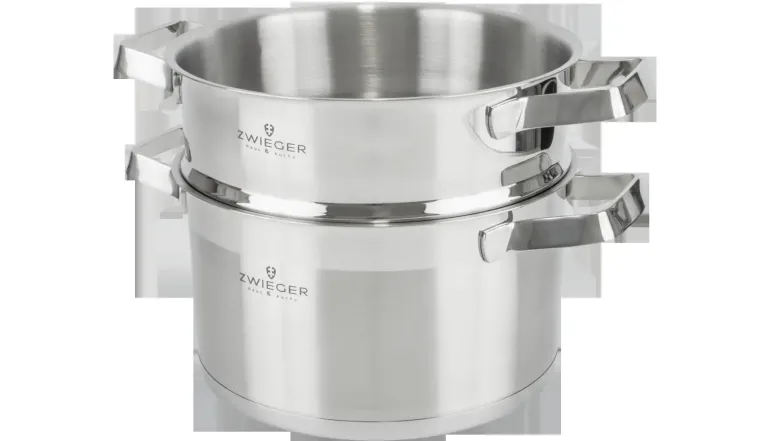 WYPRZEDAŻ! ZWIEGER KLASSIKER Komplet garnków z pokrywkami 10 el / stal nierdzewna SS 304 / BRAK POKRYWKI 18 CM W KOMPLECIE