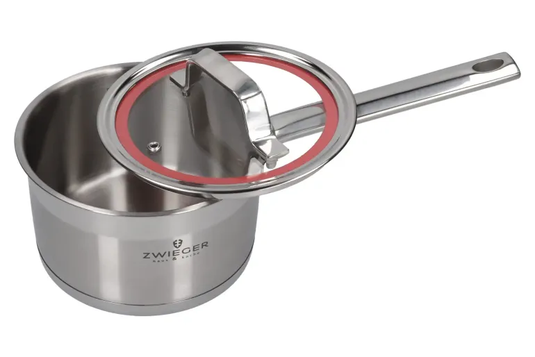 WYPRZEDAŻ! ZWIEGER KLASSIKER Komplet garnków z pokrywkami 10 el / stal nierdzewna SS 304 / BRAK POKRYWKI 18 CM W KOMPLECIE