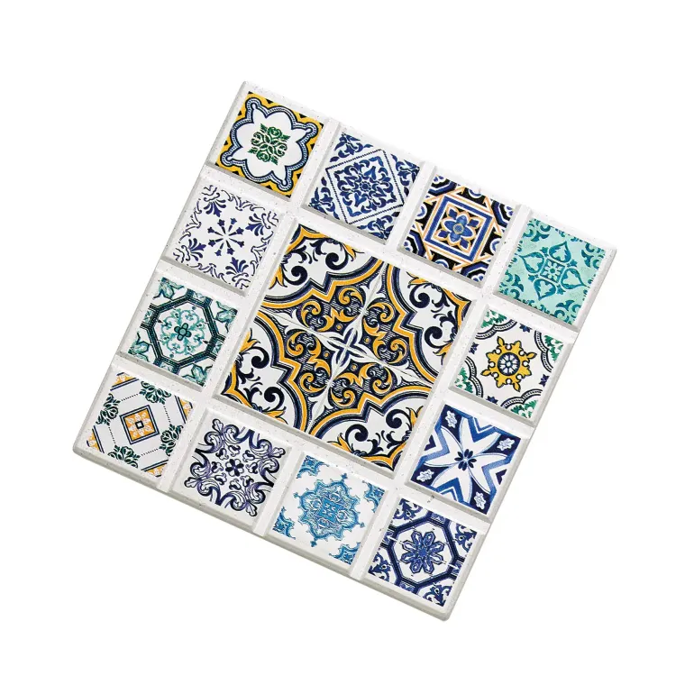 ZASSENHAUS | Agadir | podkładka, ceramika/korek, 16 x 16 cm, romb