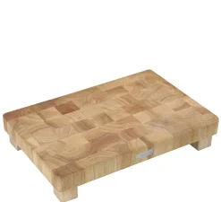 ZASSENHAUS Blok do krojenia typu end grain 45 x 30 x 8,5 cm / drewno kauczukowca / FreeForm