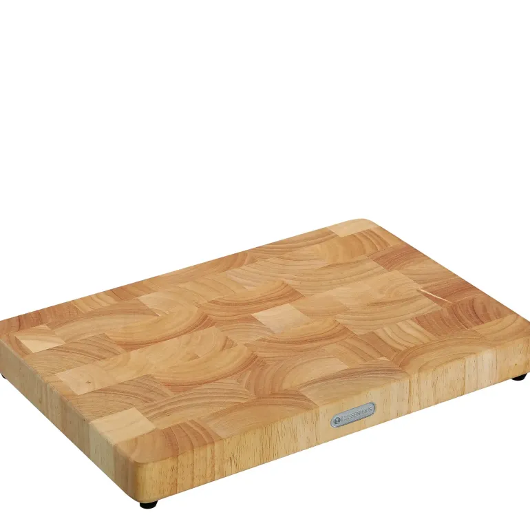 ZASSENHAUS | deska do krojenia typu end grain, kauczukowiec, 45 x 30 x 4,5 cm