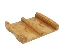 ZASSENHAUS Deska do krojenia z 2 tackami 46 × 35 x 8 cm / Drewno bambusowe