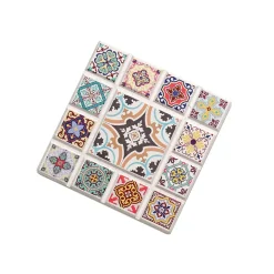 ZASSENHAUS | Marrakesch | podkładka pod szklankę, ceramika/korek, 11 x 11 cm, gwiazda