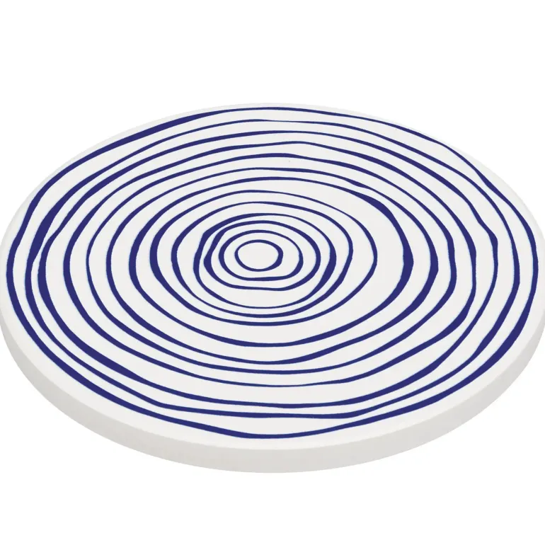 ZASSENHAUS | Nordic | podkładka pod szklankę, ceramika/korek, śred. 11 cm, kręgi