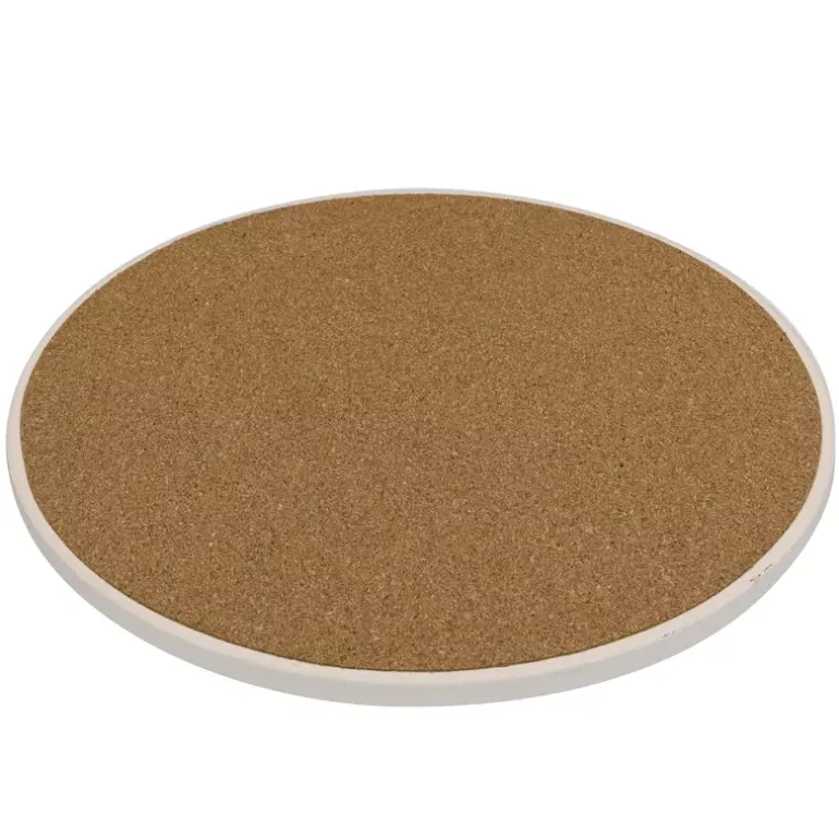 ZASSENHAUS | Nordic | podkładka pod szklankę, ceramika/korek, śred. 11 cm, kręgi