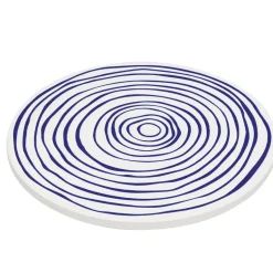 ZASSENHAUS | Nordic | podkładka pod gorące naczynia, ceramika/korek, śred. 20 cm, kręgi