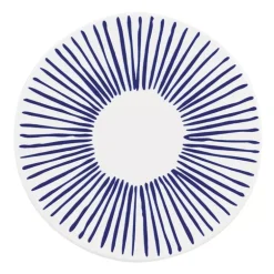 ZASSENHAUS | Nordic | podkładka pod szklankę, ceramika/korek, śred. 11 cm, kreski