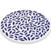 ZASSENHAUS | Nordic | podkładka pod szklankę, ceramika/korek, śred. 11 cm, krople