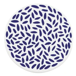 ZASSENHAUS | Nordic | podkładka pod szklankę, ceramika/korek, śred. 11 cm, krople