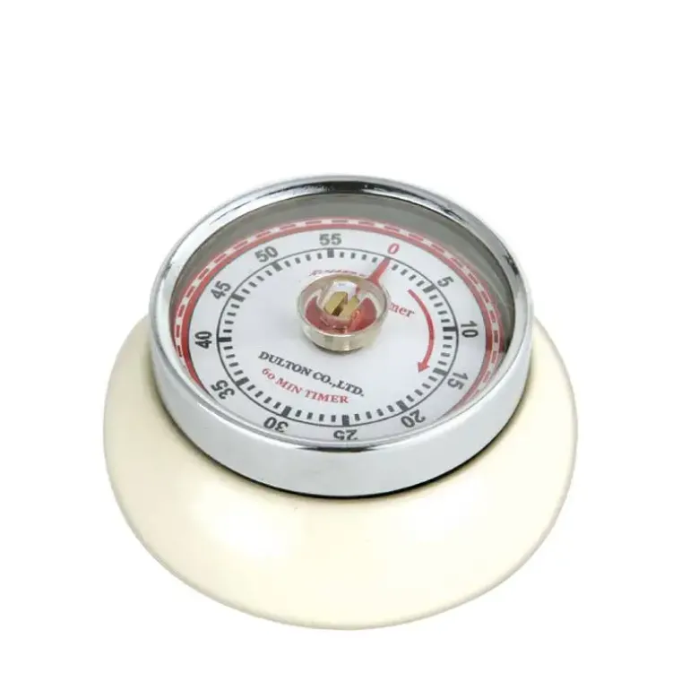 ZASSENHAUS SPEED Timer mechaniczny ⌀ 7 cm kremowy / FreeForm