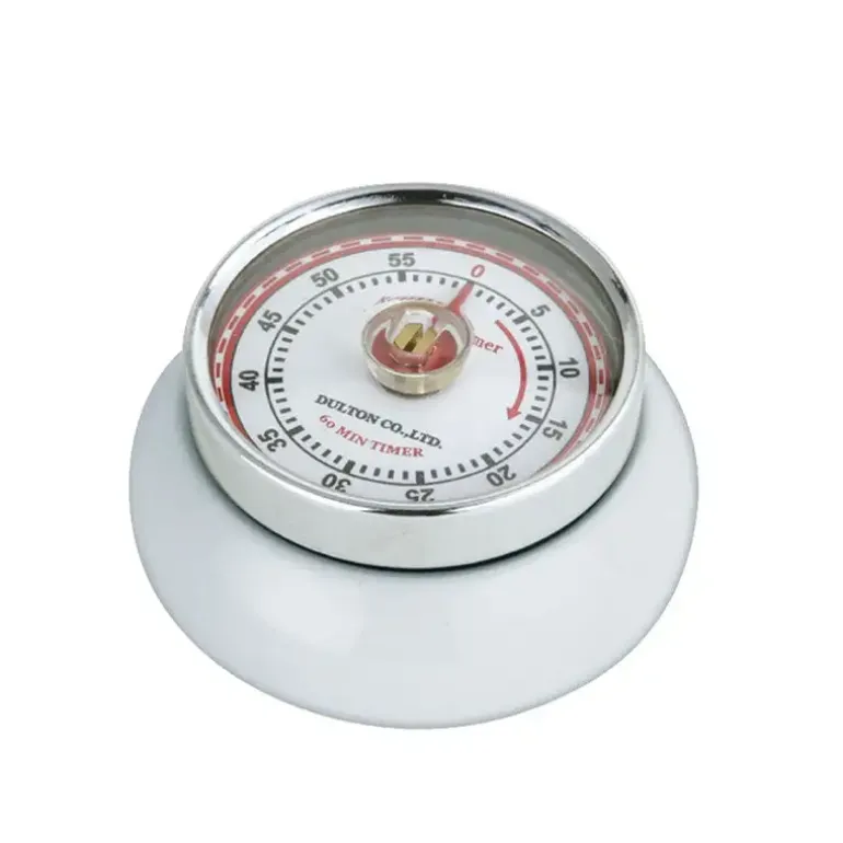 ZASSENHAUS SPEED Timer mechaniczny ⌀ 7 cm biały / FreeForm