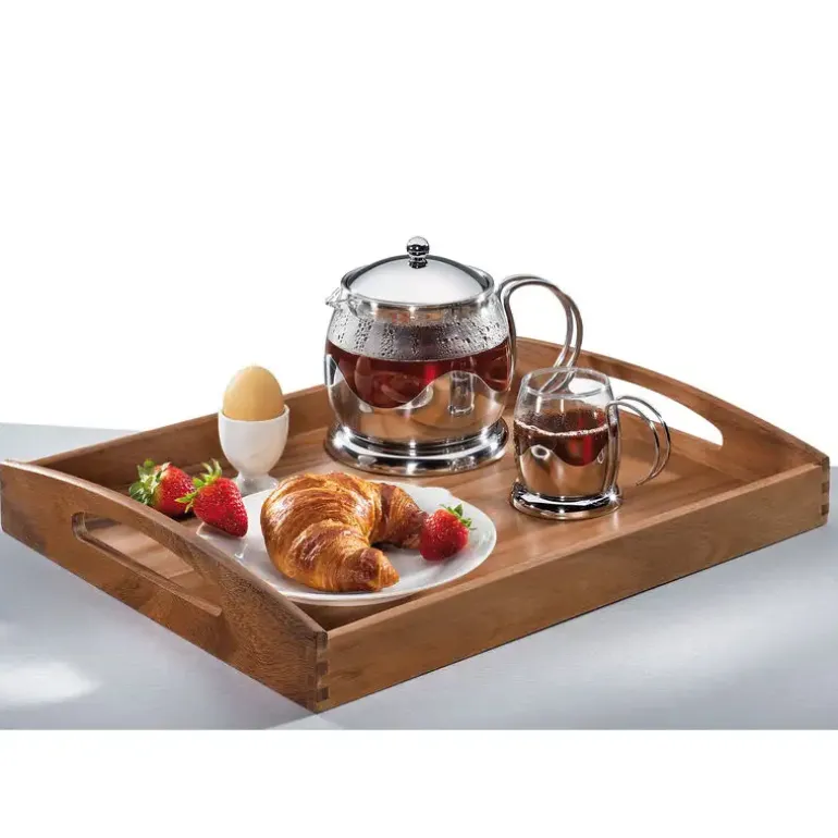 ZASSENHAUS Taca do serwowania z drewna akacjowego 44 × 36 cm