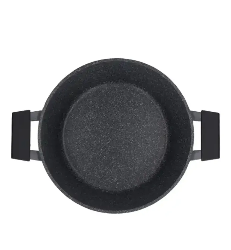 ZWIEGER BLACK STONE Garnek 3,6 l z pokrywką 24 cm GREBLON non-stick