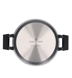 ZWIEGER BLACK STONE Garnek 3,6 l z pokrywką 24 cm GREBLON non-stick