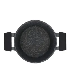 ZWIEGER BLACK STONE Garnek 2,1 l z pokrywką 20 cm GREBLON non-stick